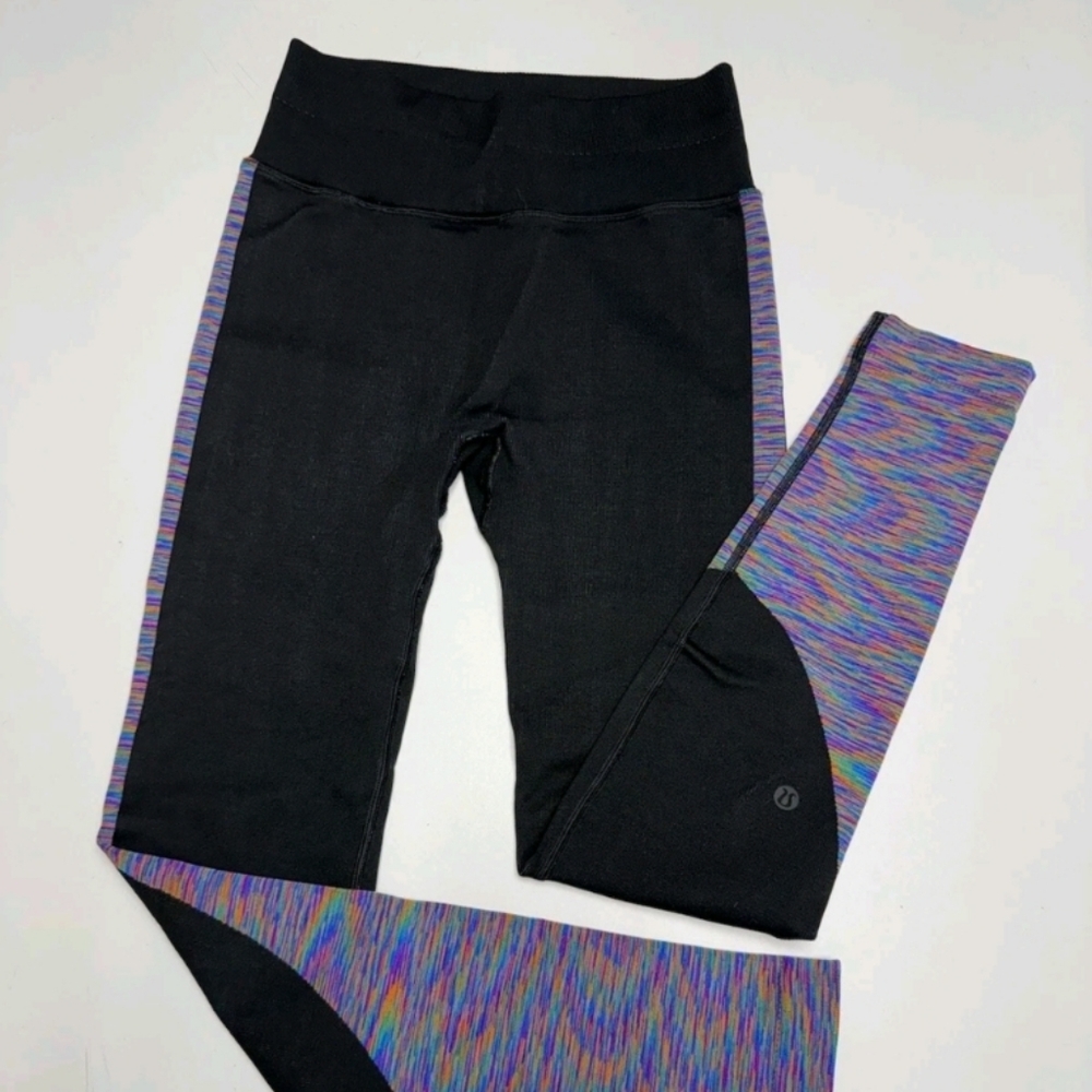Lululemon Love Revealed Tight – Black with Rainbow Detail – Size 8